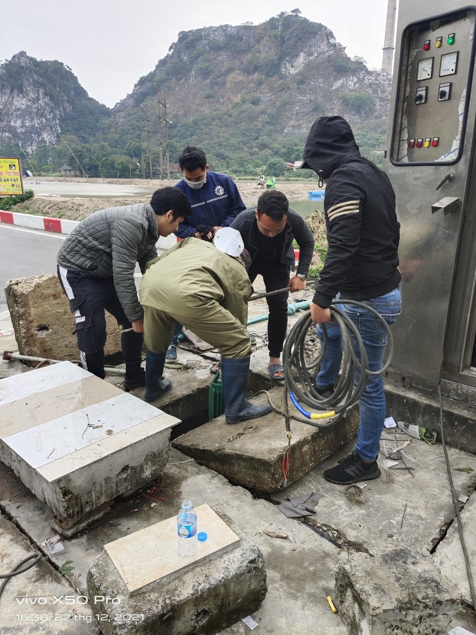 Công tác bảo dưỡng, sửa chữa hệ thống xử lý nước thải thành phố Ninh Bình