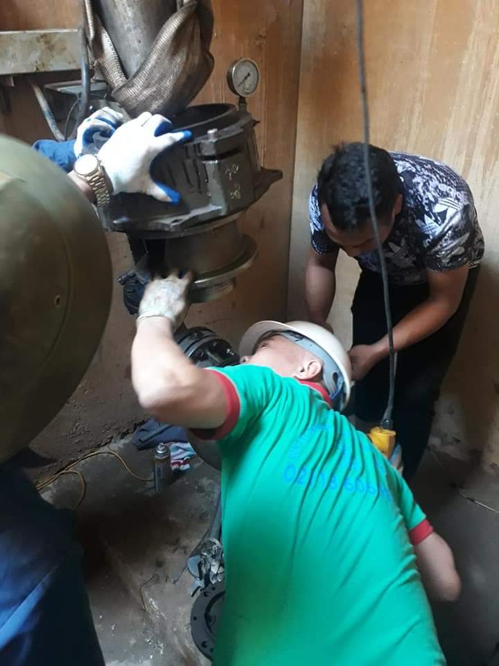 Công tác sửa chữa, bảo dưỡng máy móc tại nhà máy Vĩnh Yên
